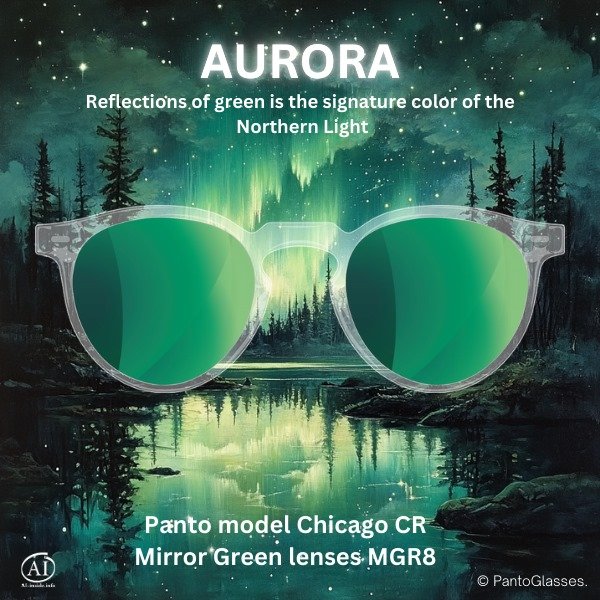 CHICAGO_CR_47-3 with Mirror Green 80% (MGR8GY) AURORA